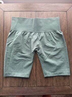 NVGTN Sage Green High-Waist Biker Shorts
